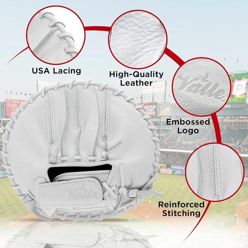 VALLE Eagle Switch Ambidextrous Pancake Baseball and Softball Training Glove - Flat & Soft Leather Fielding Gear for Left & Right Handed Players - Image 2
